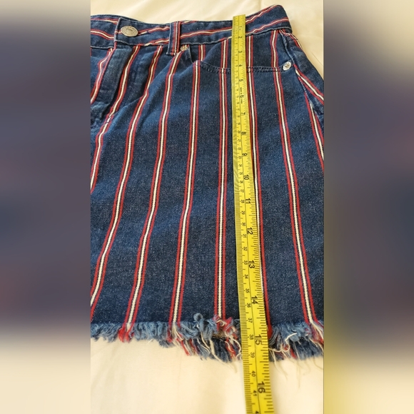 American Eagle Outfitters Blue and Red Mini Skirt Casual Size:8 - Picture 8 of 8